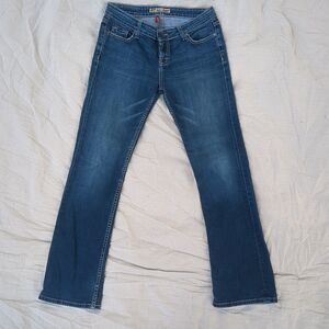 BKE Sabrina Women's  Low Rise Boot Cut Stretch Jeans Size 30 R Blue Medium Wash